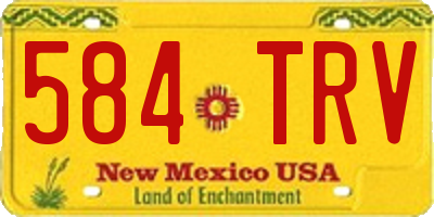 NM license plate 584TRV