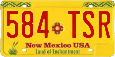 NM license plate 584TSR