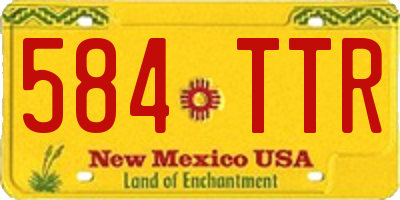 NM license plate 584TTR