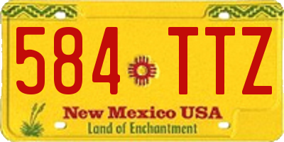 NM license plate 584TTZ