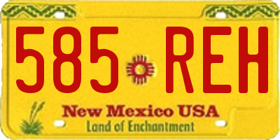 NM license plate 585REH