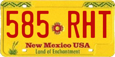 NM license plate 585RHT
