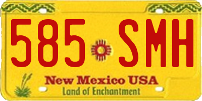 NM license plate 585SMH