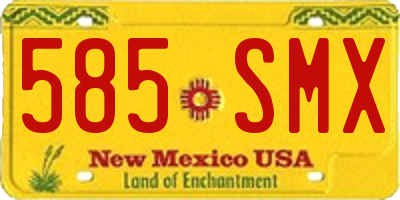 NM license plate 585SMX