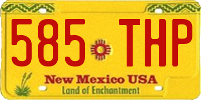 NM license plate 585THP