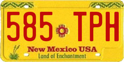 NM license plate 585TPH