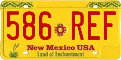NM license plate 586REF