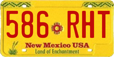 NM license plate 586RHT
