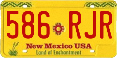 NM license plate 586RJR