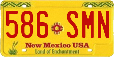 NM license plate 586SMN