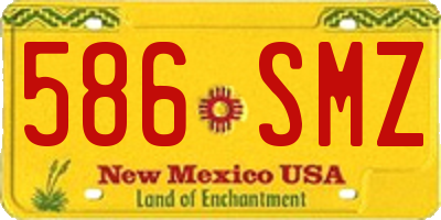 NM license plate 586SMZ