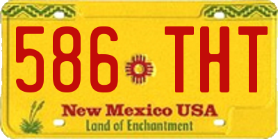 NM license plate 586THT