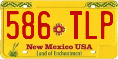 NM license plate 586TLP