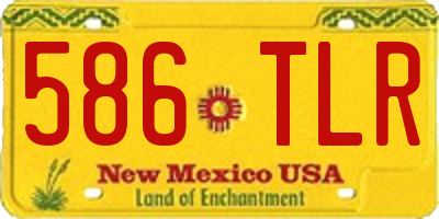 NM license plate 586TLR
