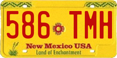 NM license plate 586TMH