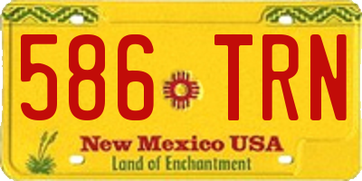NM license plate 586TRN