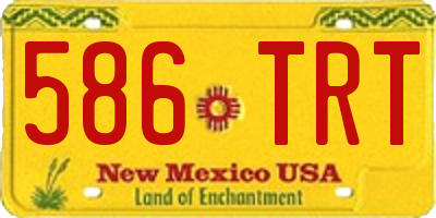 NM license plate 586TRT