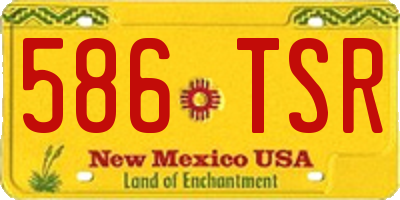 NM license plate 586TSR