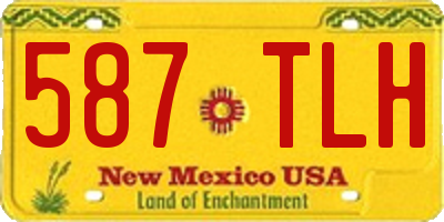 NM license plate 587TLH