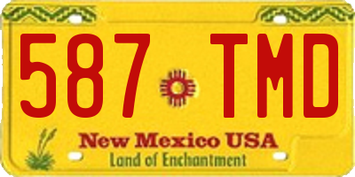 NM license plate 587TMD