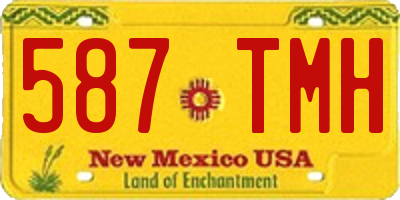 NM license plate 587TMH
