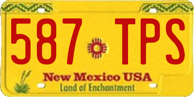 NM license plate 587TPS