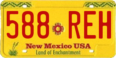NM license plate 588REH