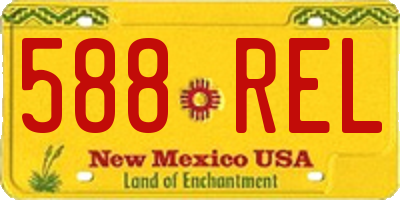 NM license plate 588REL