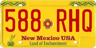 NM license plate 588RHQ