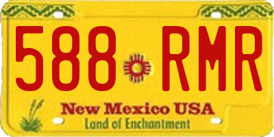 NM license plate 588RMR