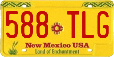 NM license plate 588TLG