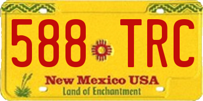 NM license plate 588TRC