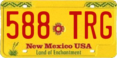 NM license plate 588TRG