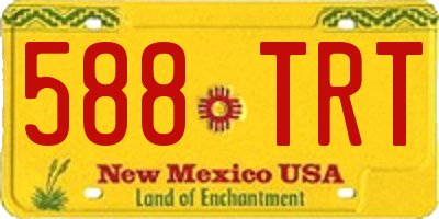 NM license plate 588TRT