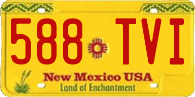 NM license plate 588TVI