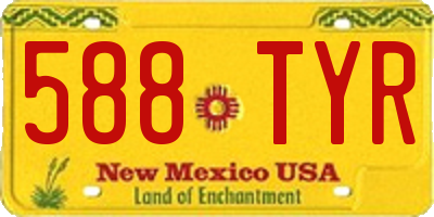 NM license plate 588TYR
