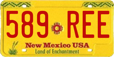 NM license plate 589REE