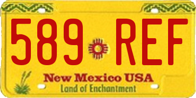 NM license plate 589REF