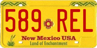 NM license plate 589REL