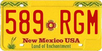 NM license plate 589RGM