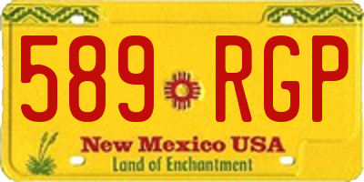 NM license plate 589RGP