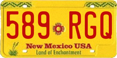 NM license plate 589RGQ