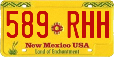NM license plate 589RHH