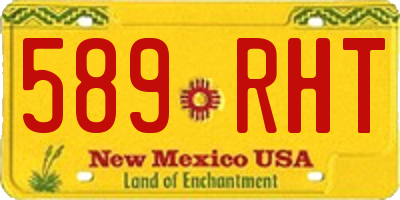 NM license plate 589RHT