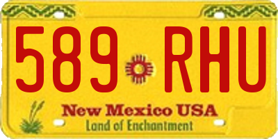 NM license plate 589RHU