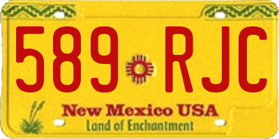 NM license plate 589RJC