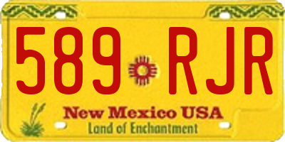 NM license plate 589RJR