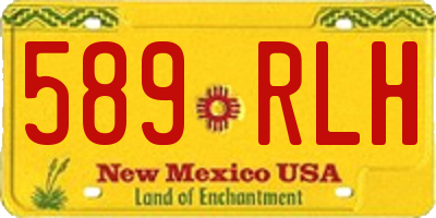 NM license plate 589RLH