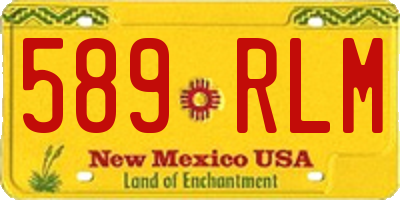 NM license plate 589RLM