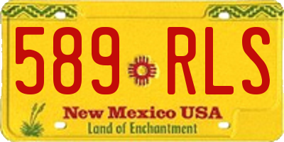 NM license plate 589RLS
